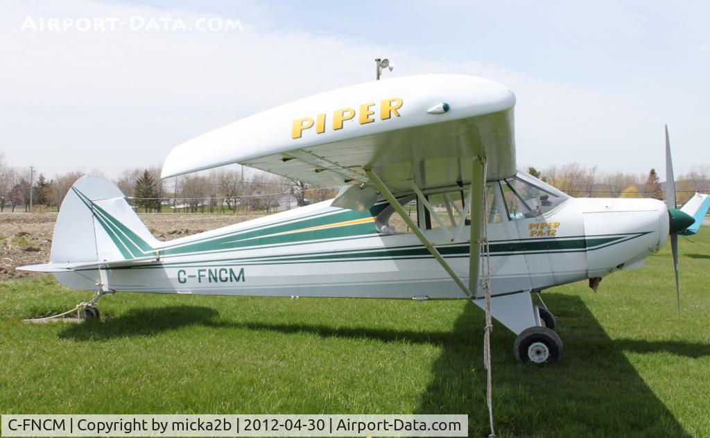 C-FNCM, 1946 Piper PA-12 Super Cruiser C/N 12 1333, Parked