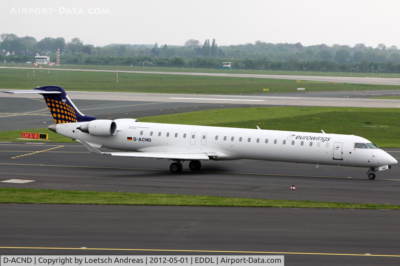 D-ACND, 2009 Bombardier CRJ-701 (CL-600-2C10) Regional Jet C/N 15238, DLH3272 Dusseldorf to Nice, Cote d'Azur (NCE)