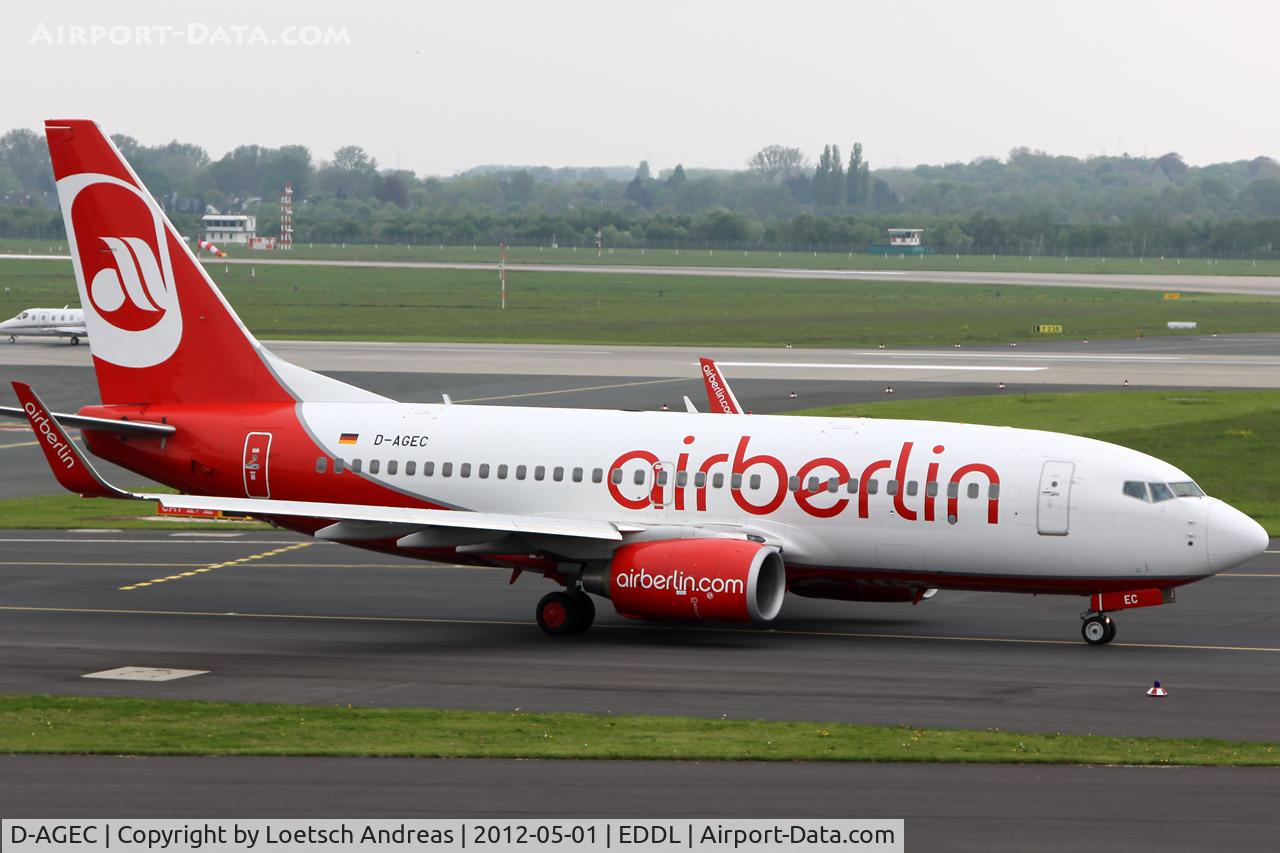D-AGEC, 2009 Boeing 737-76J C/N 36118, BER8574 Dusseldorf to Verona, Villafranca (VRN)