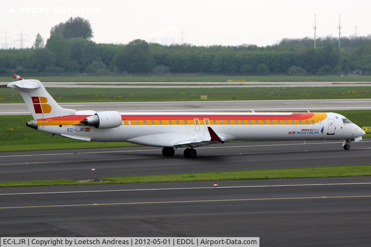 EC-LJR, 2010 Bombardier CRJ-1000ER NG (CL-600-2E25) C/N 19002, ANE8053 Dusseldorf to Madrid (MAD)