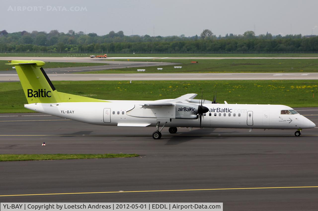 YL-BAY, 2010 De Havilland Canada DHC-8-402Q Dash 8 C/N 4331, BT232 (BTI3UP) Dusseldorf to Riga