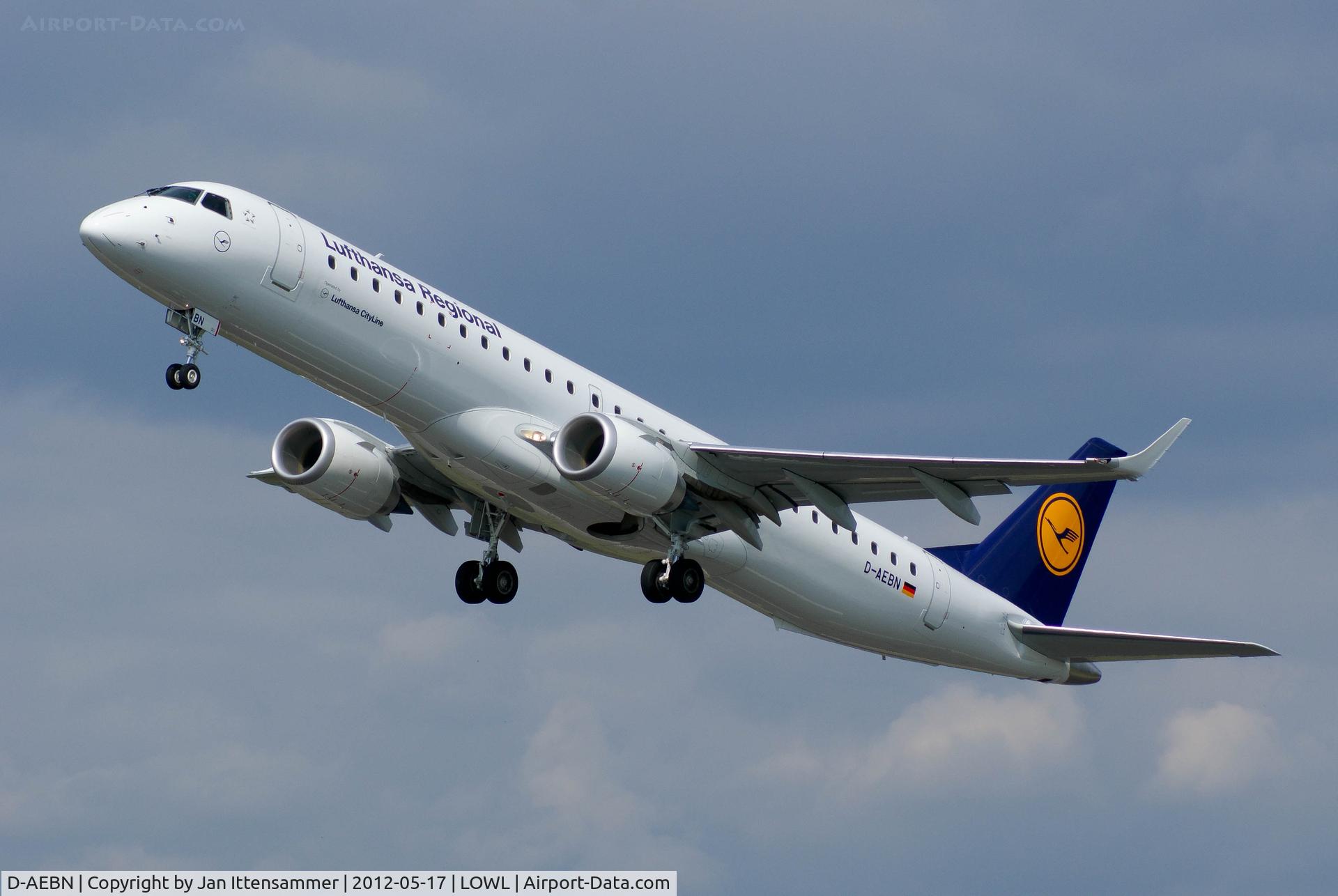 D-AEBN, 2012 Embraer 195LR (ERJ-190-200LR) C/N 19000532, D-AEBN @ LOWL