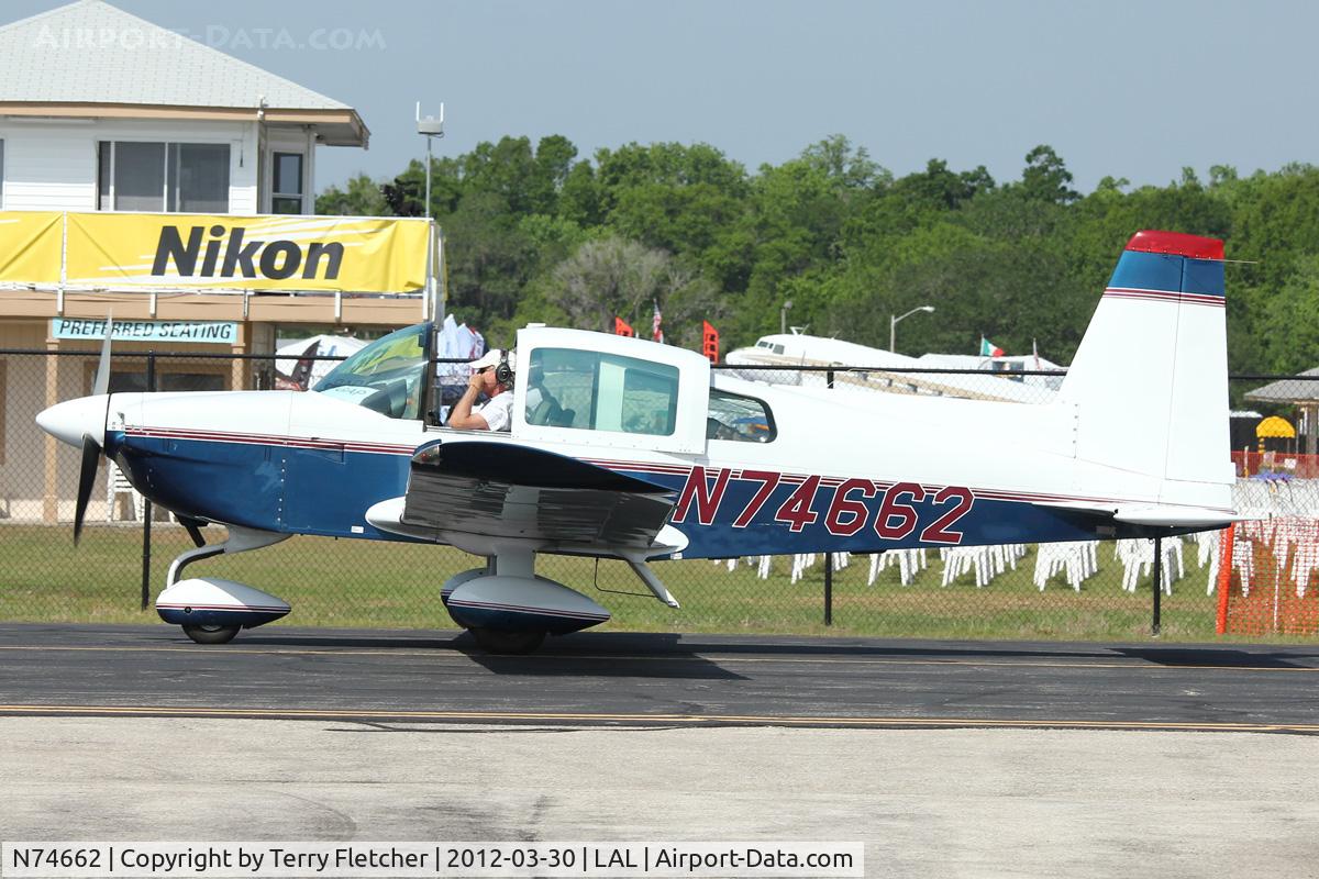 N74662, 1976 Grumman American AA-5B Tiger C/N AA5B0329, At 2012 Sun N Fun