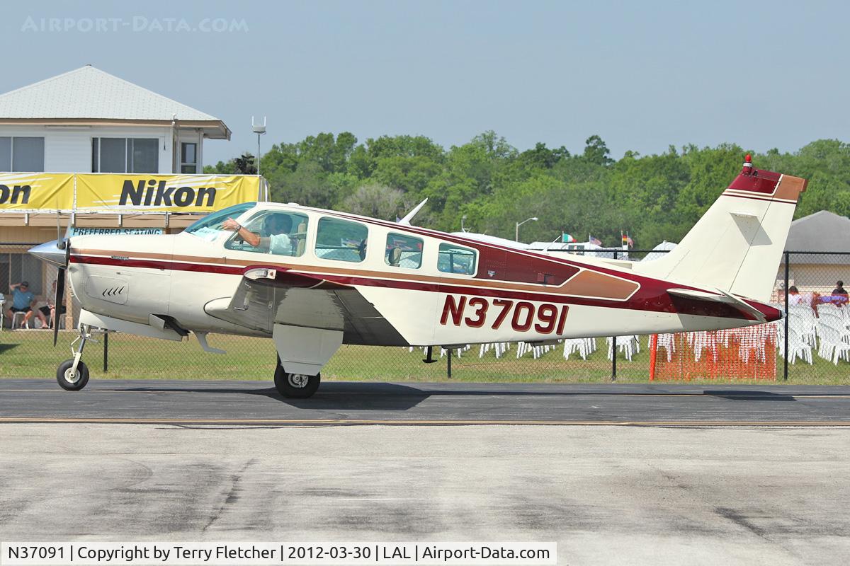 N37091, 1980 Beech A36 Bonanza 36 C/N E-1761, At 2012 Sun N Fun