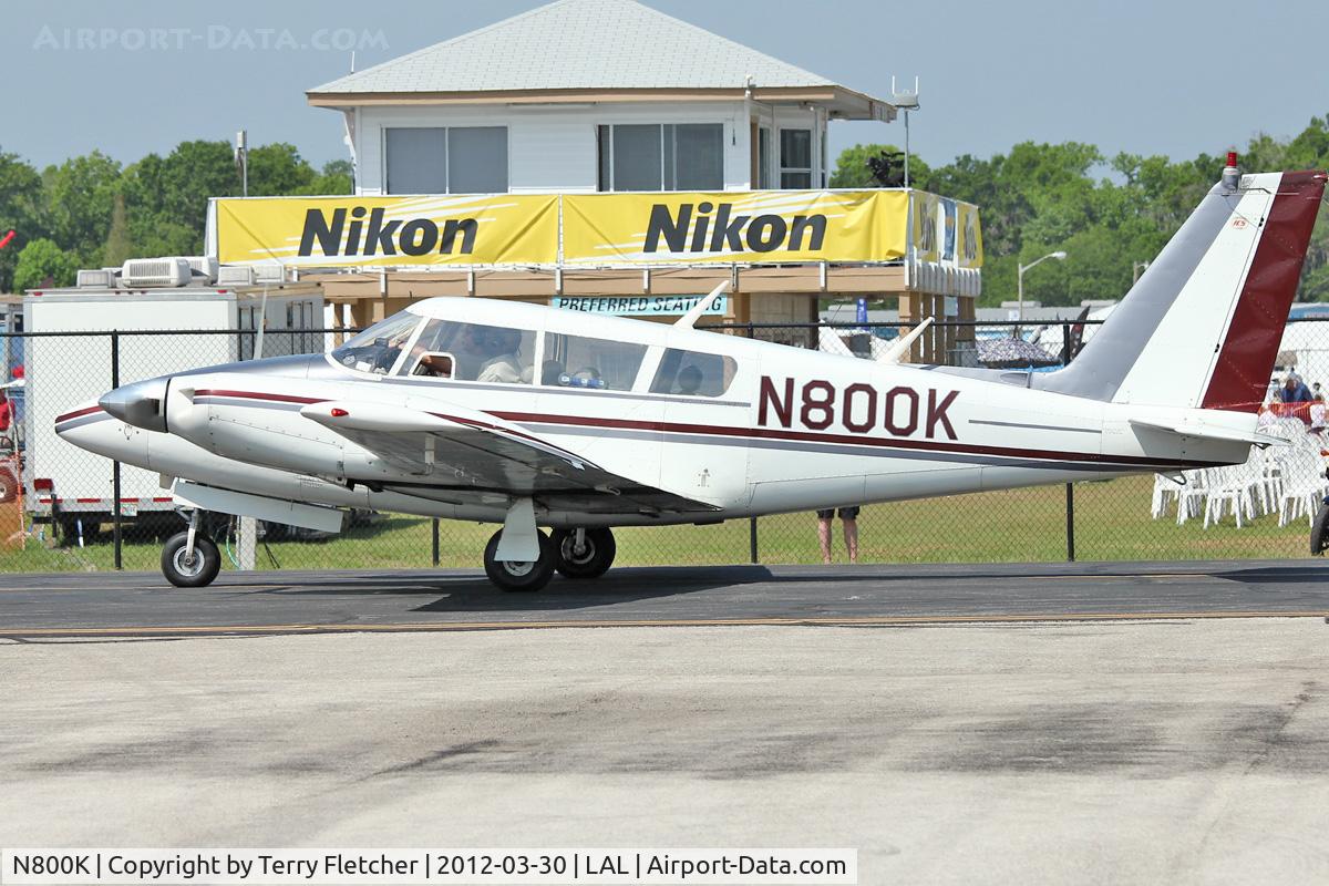 N800K, 1966 Piper PA-30 Twin Comanche Twin Comanche C/N 30-1115, At 2012 Sun N Fun