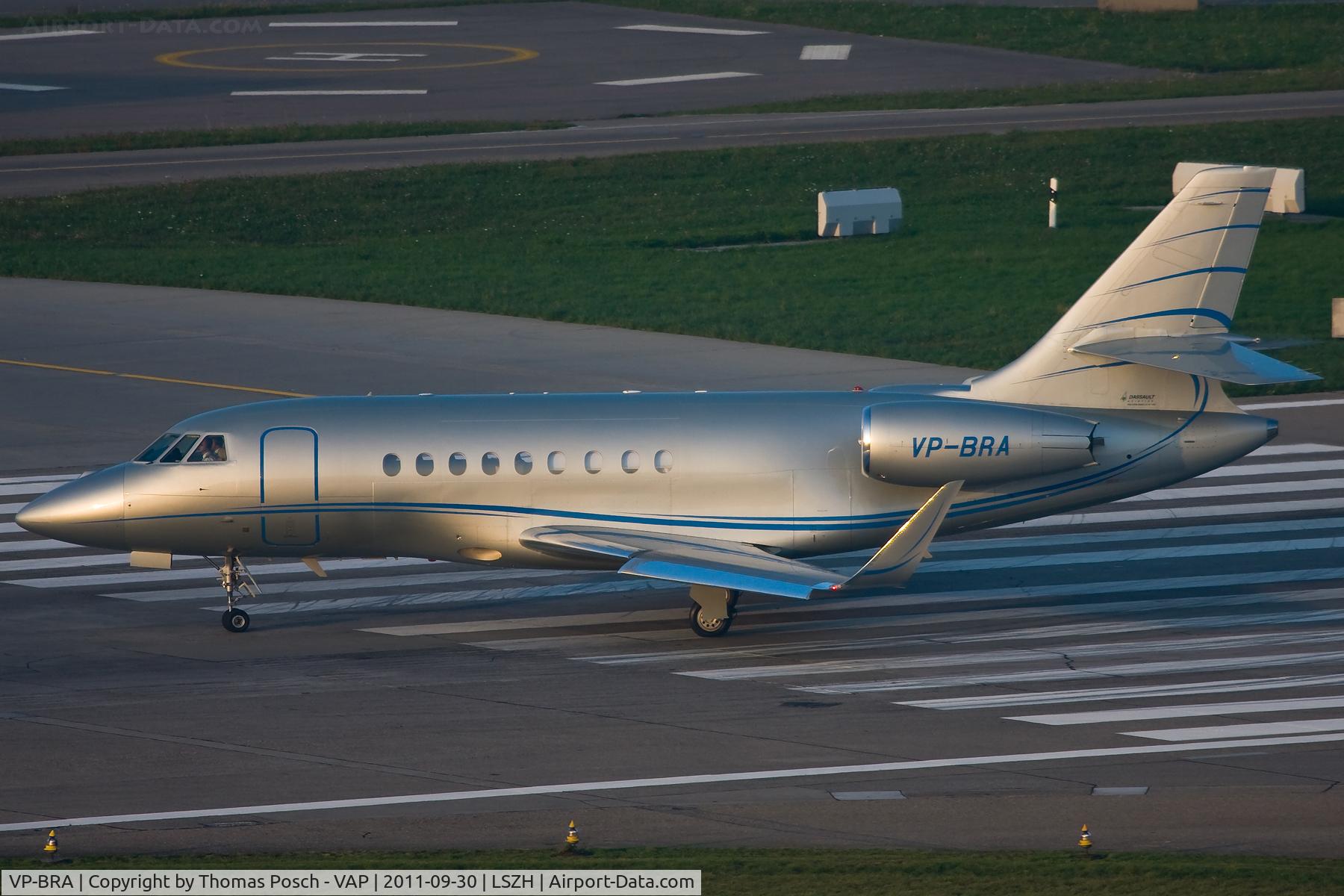 VP-BRA, 2007 Dassault Falcon 2000LX C/N 133, EF Education