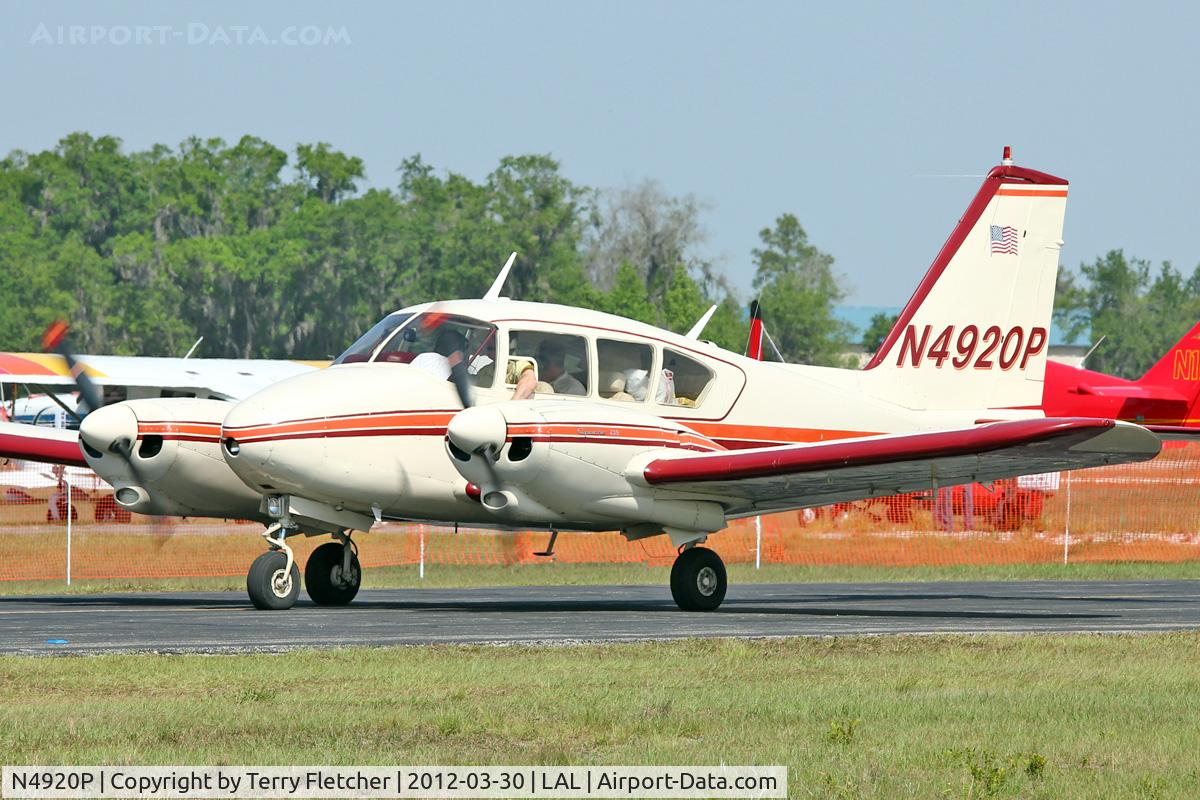 N4920P, 1962 Piper PA-23-235 Apache C/N 27-510, At 2012 Sun N Fun