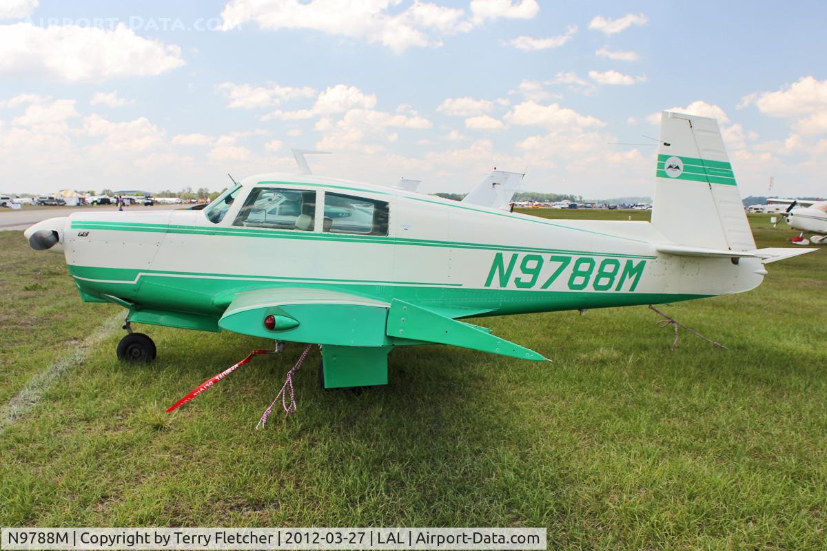 N9788M, 1968 Mooney M20C Ranger C/N 680196, At 2012 Sun N Fun