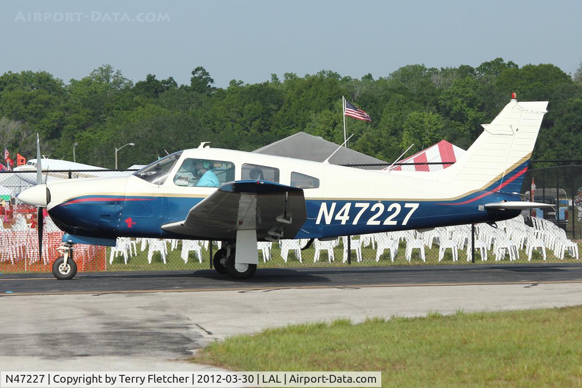 N47227, 1977 Piper PA-28R-201 Cherokee Arrow III C/N 28R-7737158, At 2012 Sun N Fun