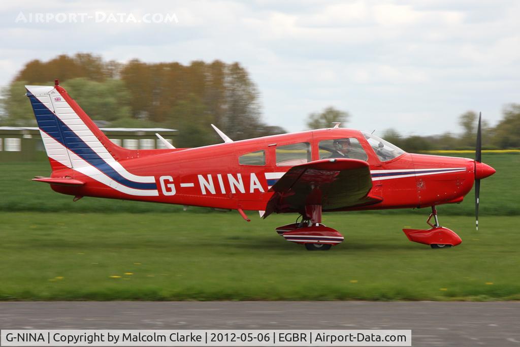 G-NINA, 1977 Piper PA-28-161 Cherokee Warrior II C/N 28-7716162, Piper PA-28-161 Cherokee Warrior II at Breighton Airfield's 2012 May-hem Fly-In.