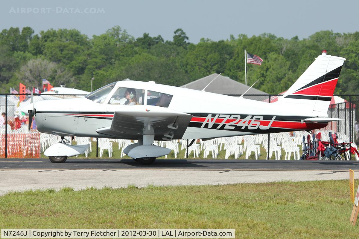 N7246J, 1968 Piper PA-28-140 C/N 28-24587, At 2012 Sun N Fun