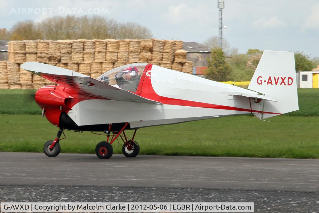 G-AVXD, 1967 Slingsby T.66 Nipper 3 C/N S109, Slingsby T-66 Nipper 3 at Breighton Airfield's 2012 May-hem Fly-In.