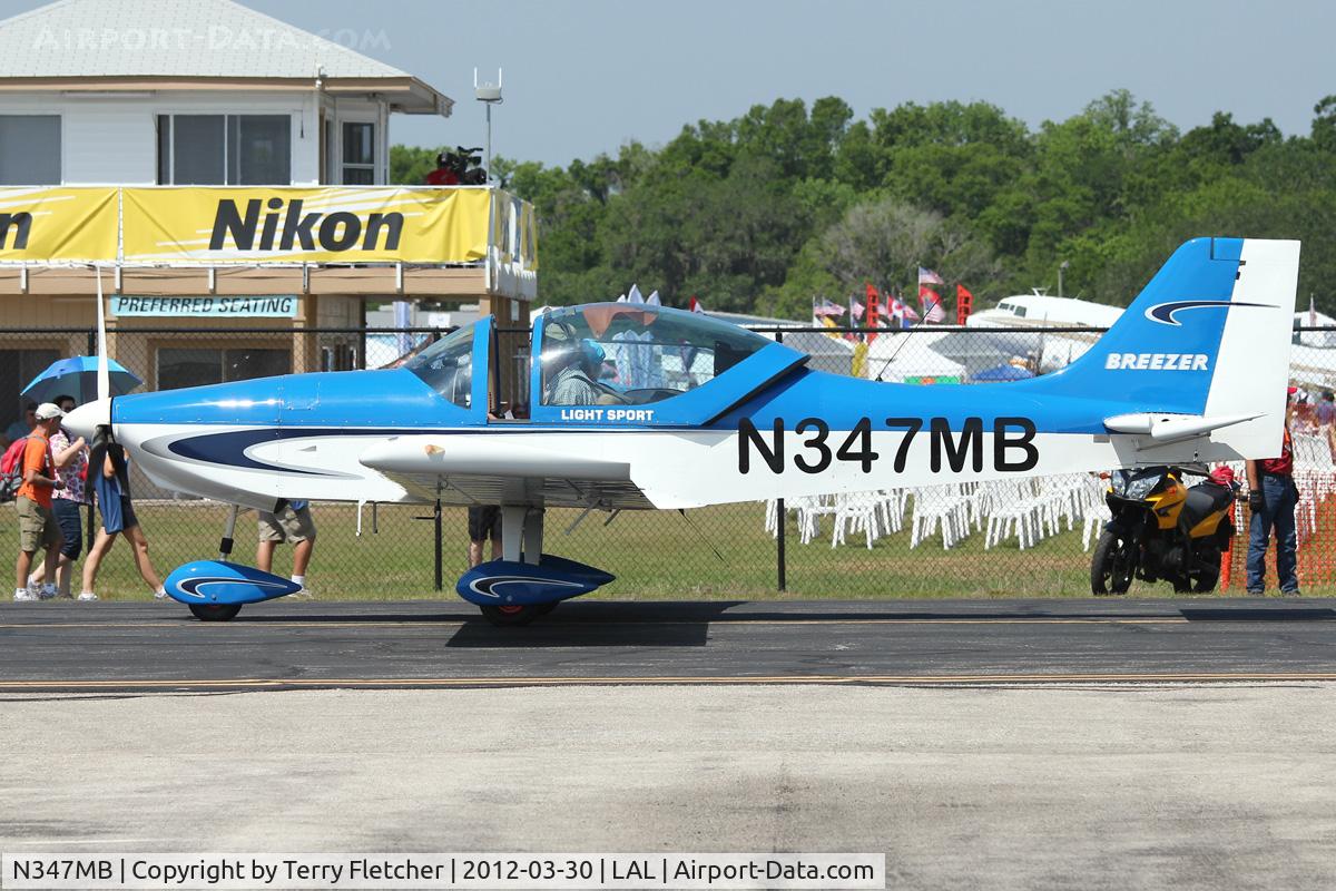 N347MB, 2008 Breezer Light Sport Aircraft C/N 008LSA, At 2012 Sun N Fun