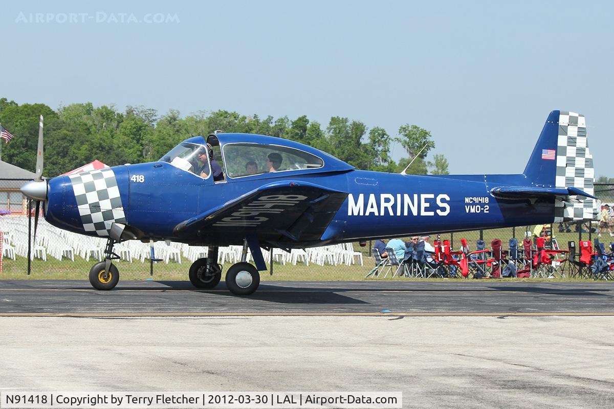 N91418, 1946 North American Navion C/N NAV-4-80, At 2012 Sun N Fun