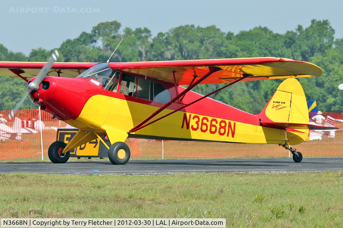 N3668N, 1947 Piper PA-12 Super Cruiser C/N 12-1919, At 2012 Sun N Fun