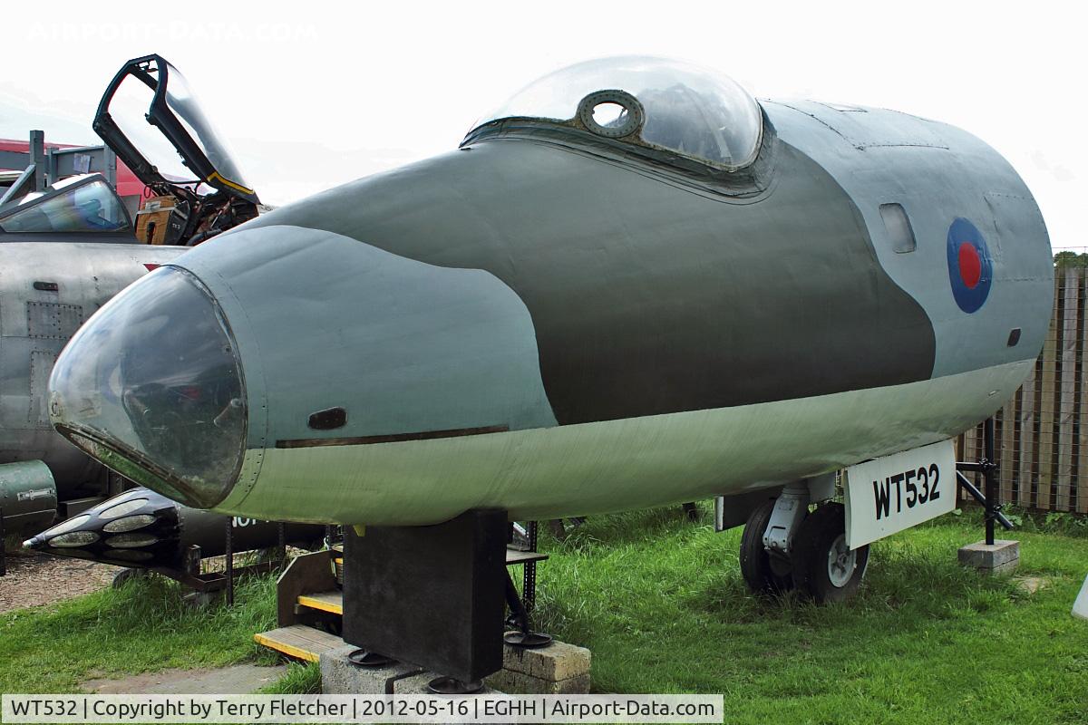 WT532, English Electric Canberra PR.7 C/N EEP71449, At Bournemouth Aviation Museum