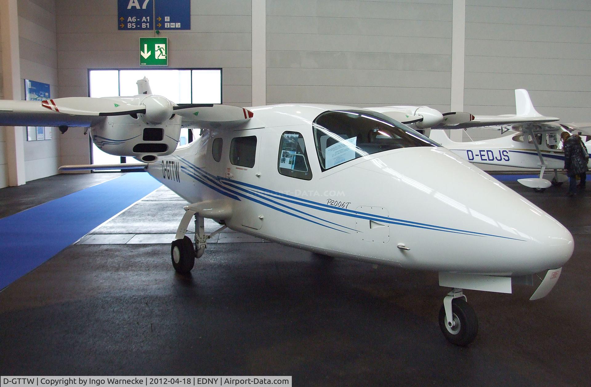 D-GTTW, Tecnam P-2006T C/N 034, Tecnam P2006T at the AERO 2012, Friedrichshafen
