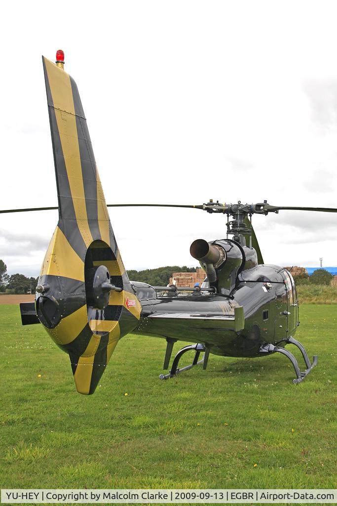 YU-HEY, Aerospatiale SA-341G Gazelle C/N 1320, Aerospatiale SA.341G Gazelle, Breighton Airfield, September 2009.