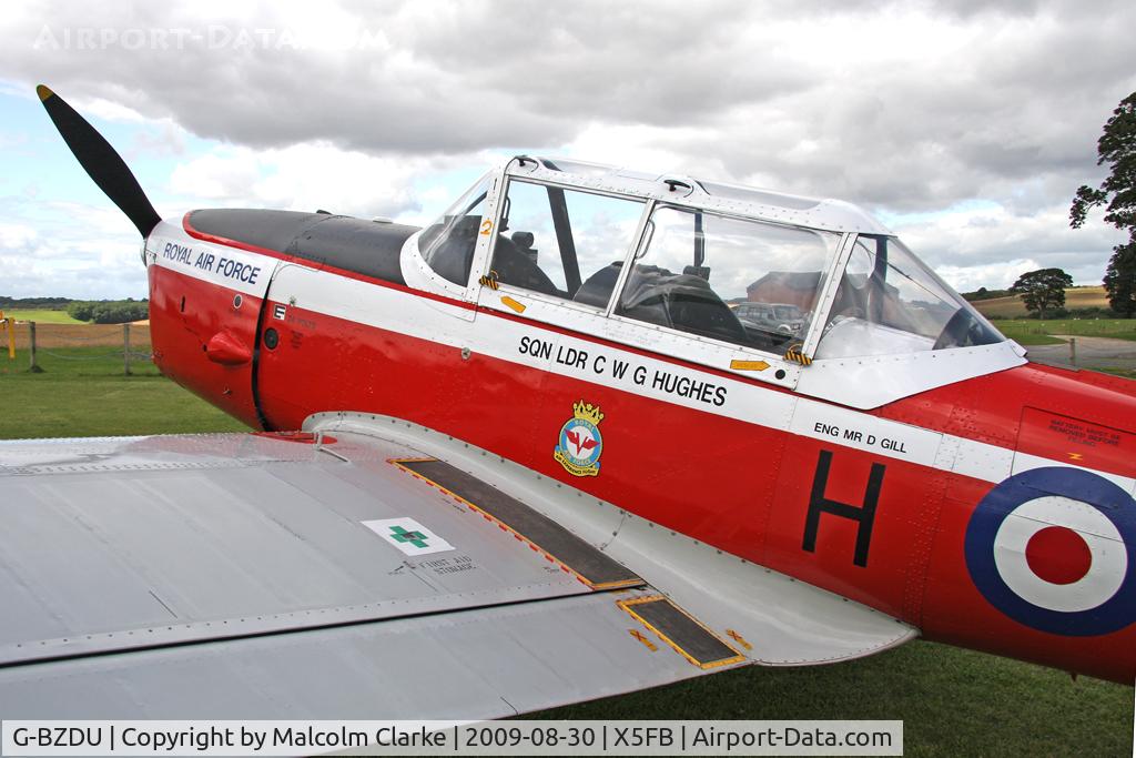 G-BZDU, 1952 De Havilland DHC-1 Chipmunk T.10 C/N C1/0714, De Havilland DHC-1 Chipmunk T.10, Fishburn Airfield, August 2009.