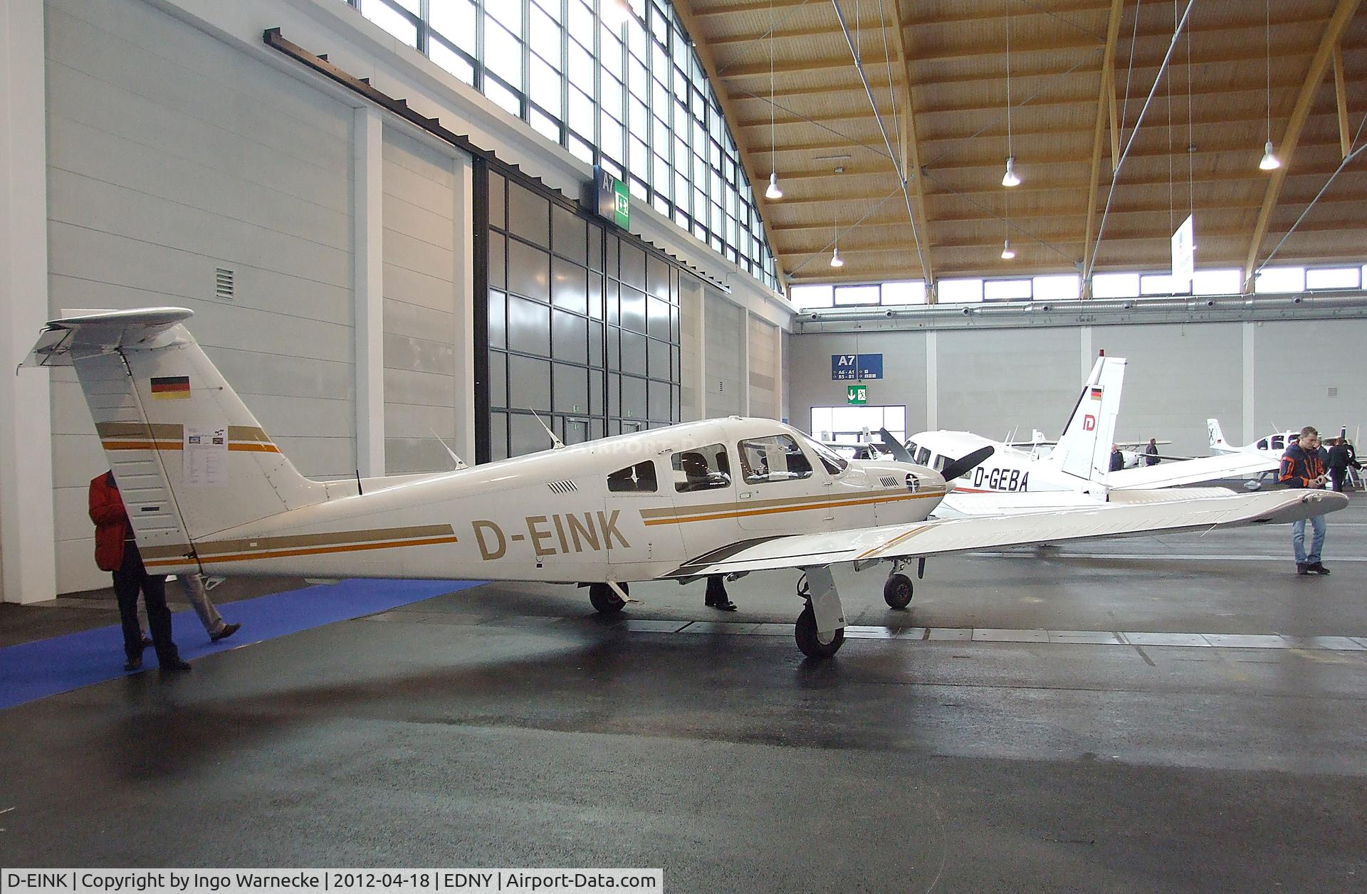 D-EINK, 1983 Piper PA-28RT-201T Turbo Arrow IV Arrow IV C/N 28R-8331034, Piper PA-28RT-201T Turbo Arrow IV at the AERO 2012, Friedrichshafen
