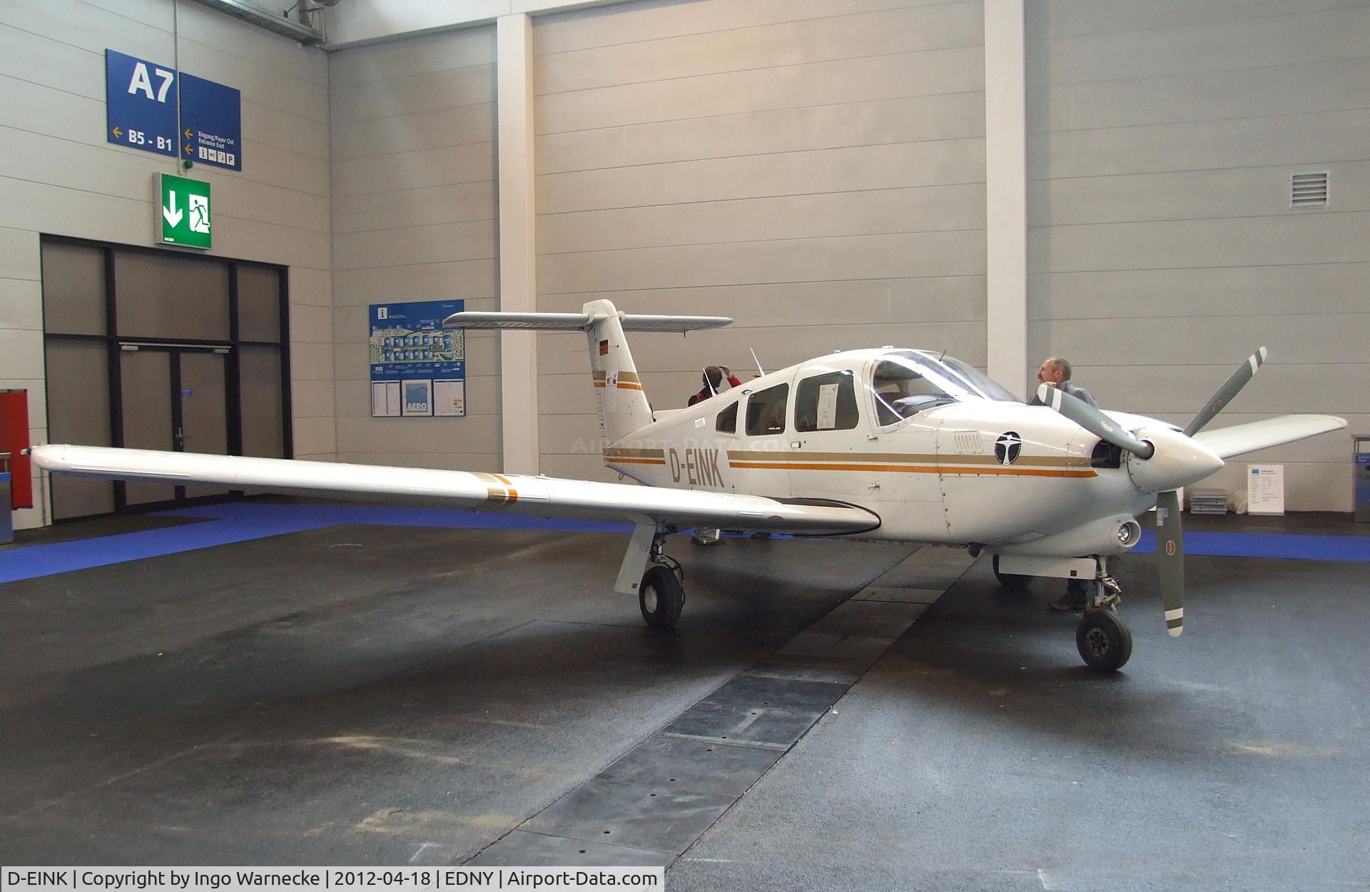 D-EINK, 1983 Piper PA-28RT-201T Turbo Arrow IV Arrow IV C/N 28R-8331034, Piper PA-28RT-201T Turbo Arrow IV at the AERO 2012, Friedrichshafen
