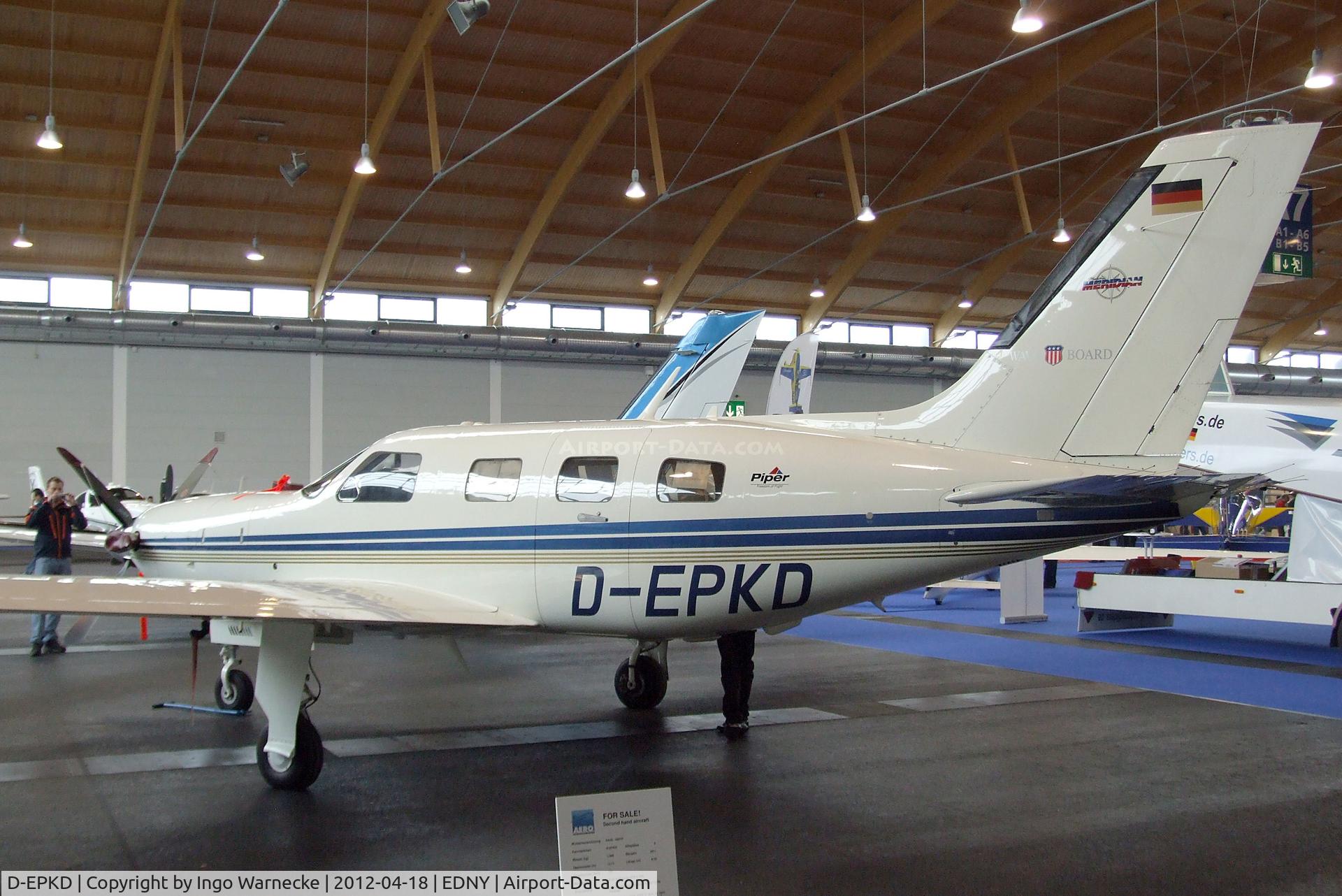 D-EPKD, Piper PA-46-500TP Malibu Meridian C/N 4697019, Piper PA-46-500TP Malibu Meridian at the AERO 2012, Friedrichshafen