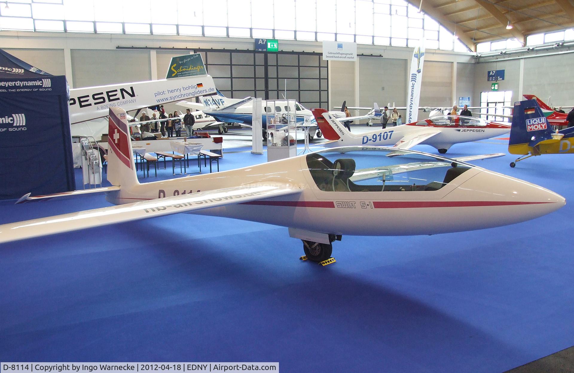 D-8114, Marganski Swift S-1 C/N 109, Marganski Swift S-1 at the AERO 2012, Friedrichshafen