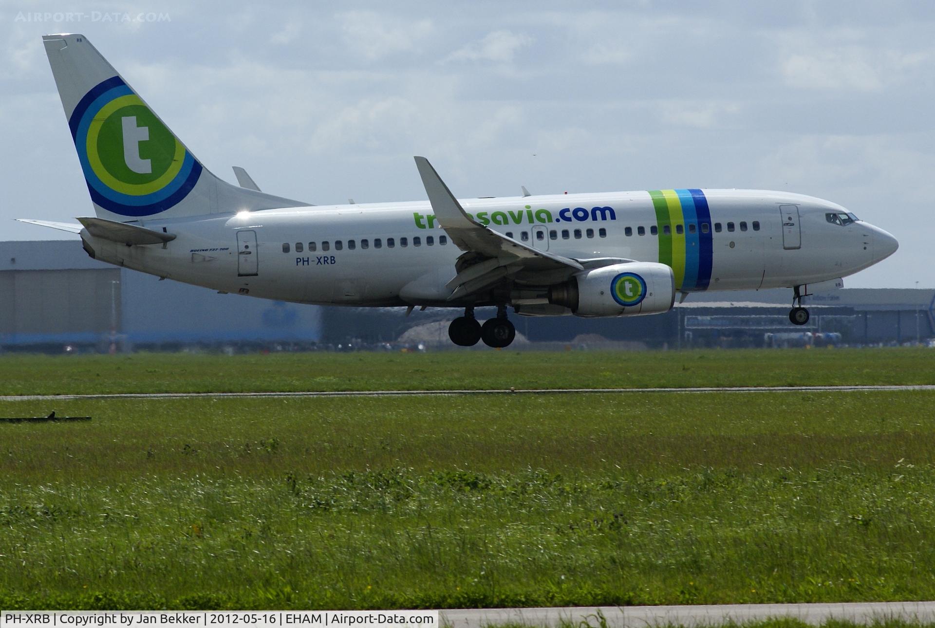 PH-XRB, 2003 Boeing 737-7K2 C/N 28256, Just before touchdown on the 