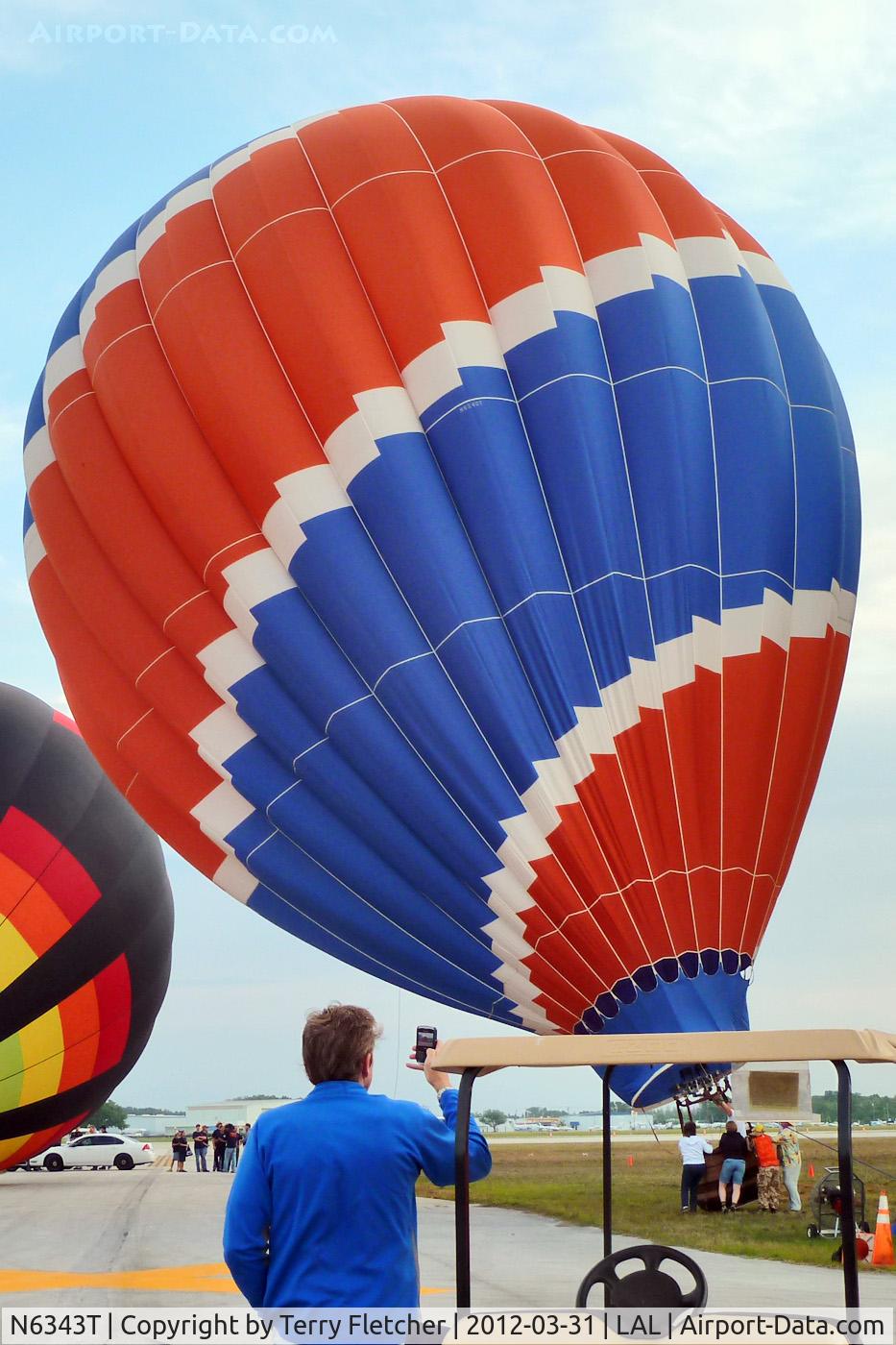 N6343T, 1991 Aerostar International Inc S-60A C/N S60A-3154, The wind was too strong to allow the full inflation and mass take-off of the balloons at 2012 Sun n Fun