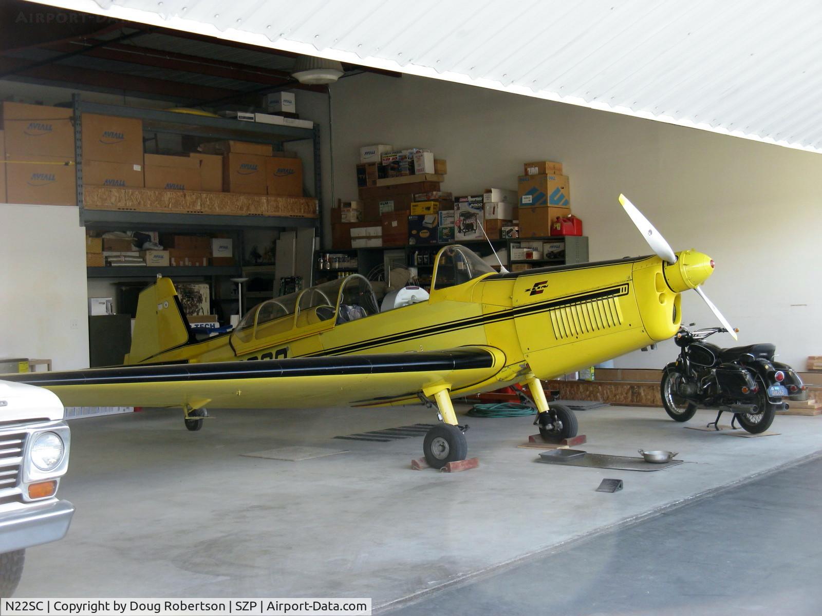 N22SC, 1970 Zlin Z-526F Trener Master C/N 1148, 1970 Moravan ZLIN Z526F TRENER MASTER, Avia M-137A inverted in-line 180 Hp unsupercharged for aerobatics, CS prop-spinner has vortex generators, tandem seating, one of the better European vintage aerobatic trainers.
