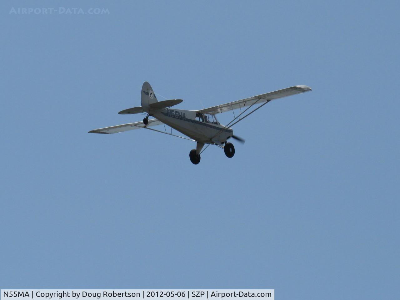 N55MA, 2005 Aviat A-1B Husky C/N 2316, 2005 Aviat A-1B HUSKY, Lycoming O-360 180 Hp, takeoff climb Rwy 22