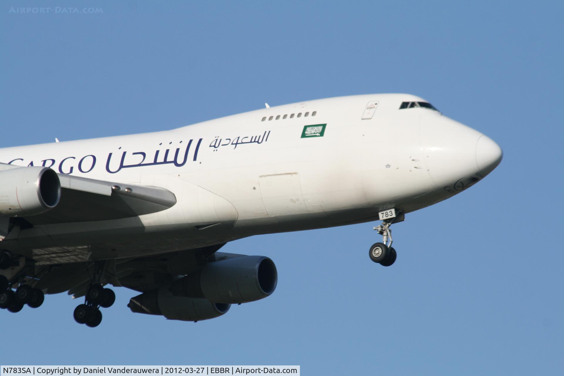 N783SA, 1987 Boeing 747-281F C/N 23919, Arrival of flight SV945 to RWY 02