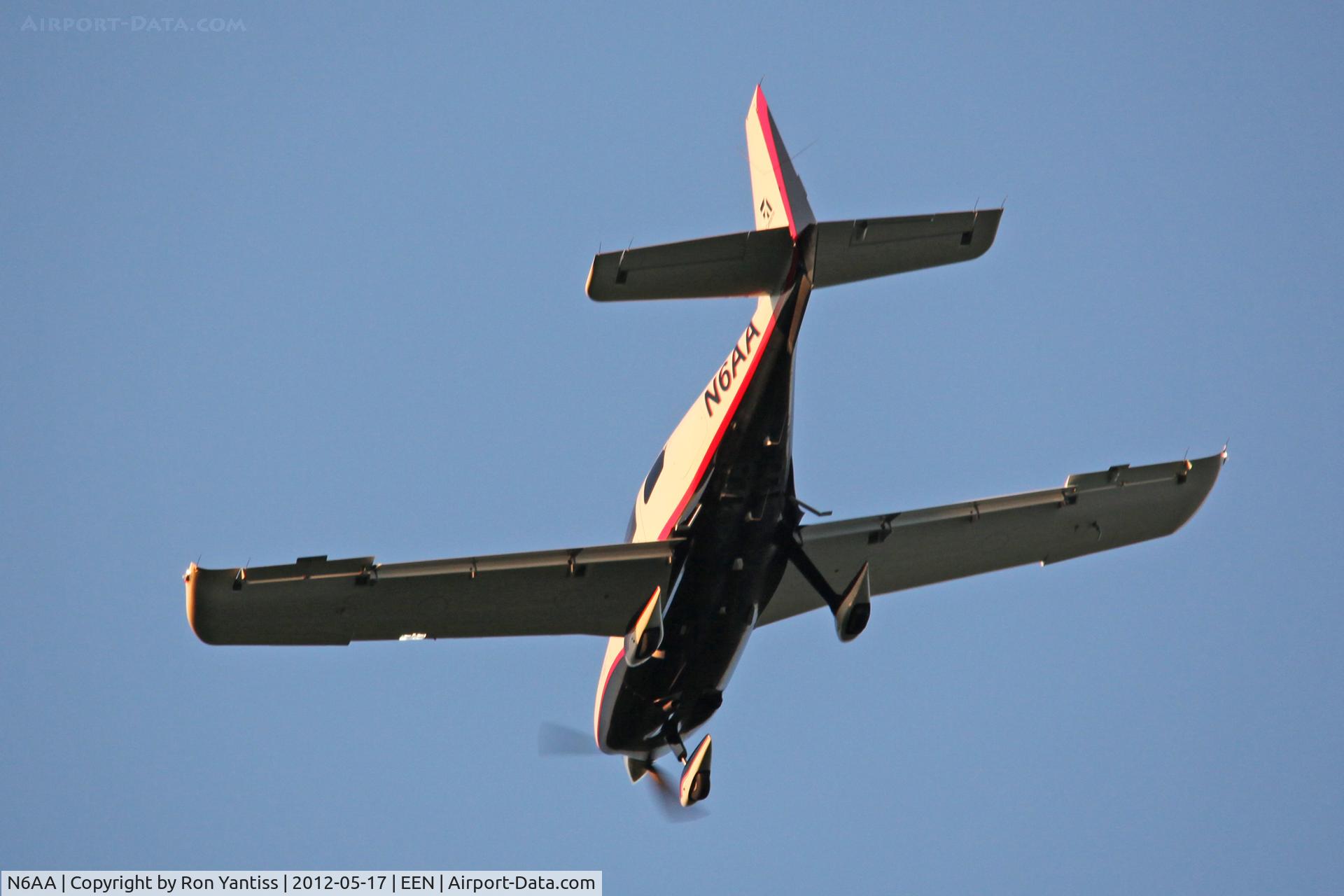 N6AA, 2008 Cessna LC41-550FG C/N 411100, Left base runway 02, Dillant-Hopkins Airport, Keene, NH
