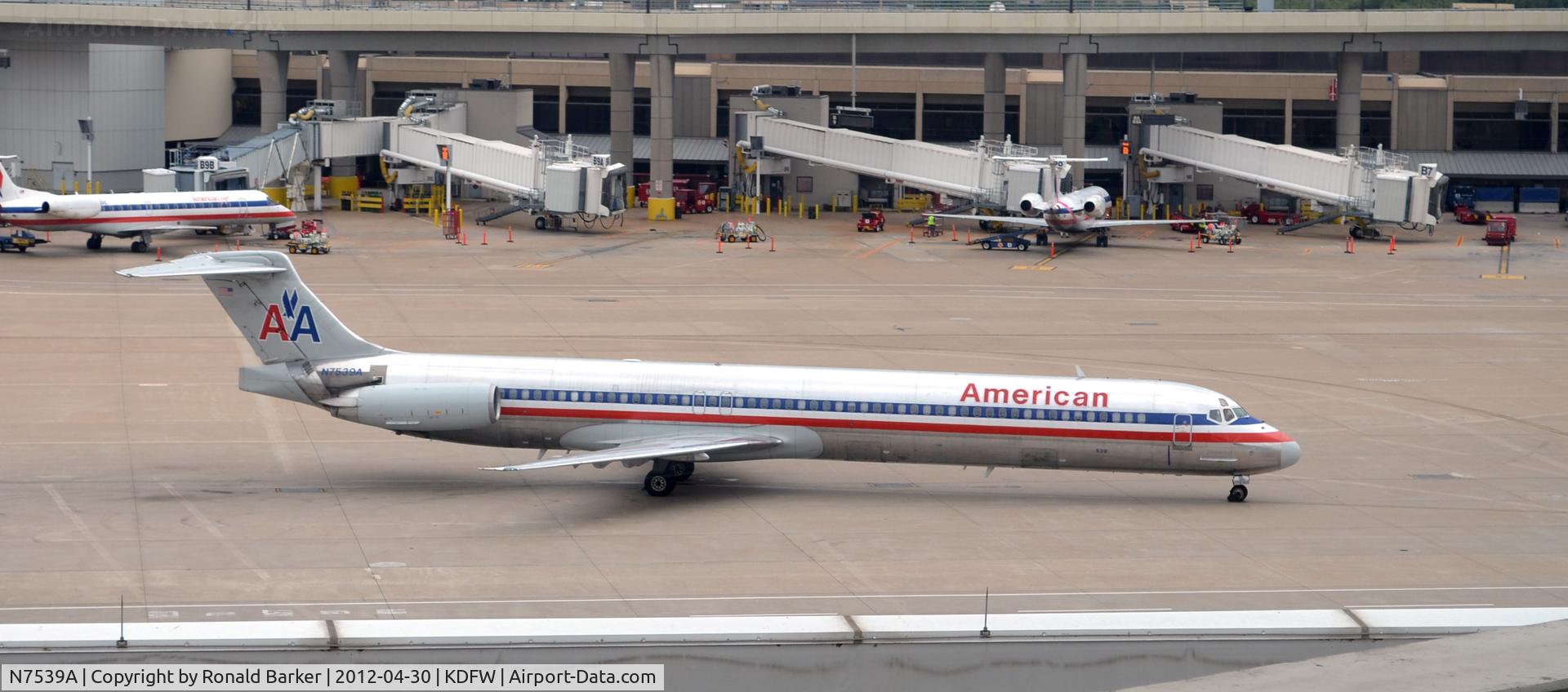 N7539A, 1990 McDonnell Douglas MD-82 (DC-9-82) C/N 49993, DFW, TX