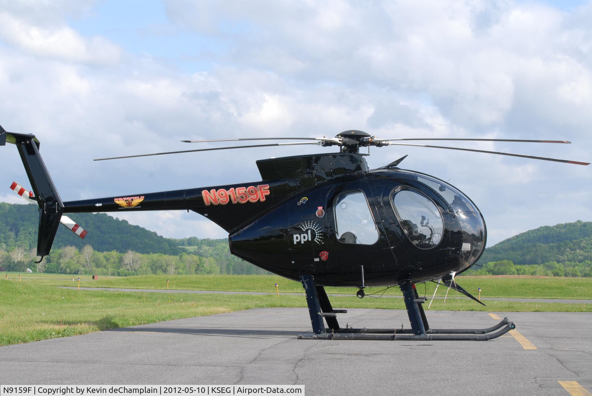 N9159F, Hughes 369D C/N 1090605D, Pre-Flight at Penn Valley (KSEG)