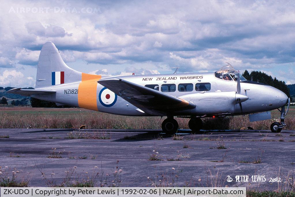 ZK-UDO, De Havilland DH-104 Dove 1B C/N 04412, B I Keay & F P Brown, Auckland (flown as part of NZ Warbirds)
ex-RNZAF NZ1821
