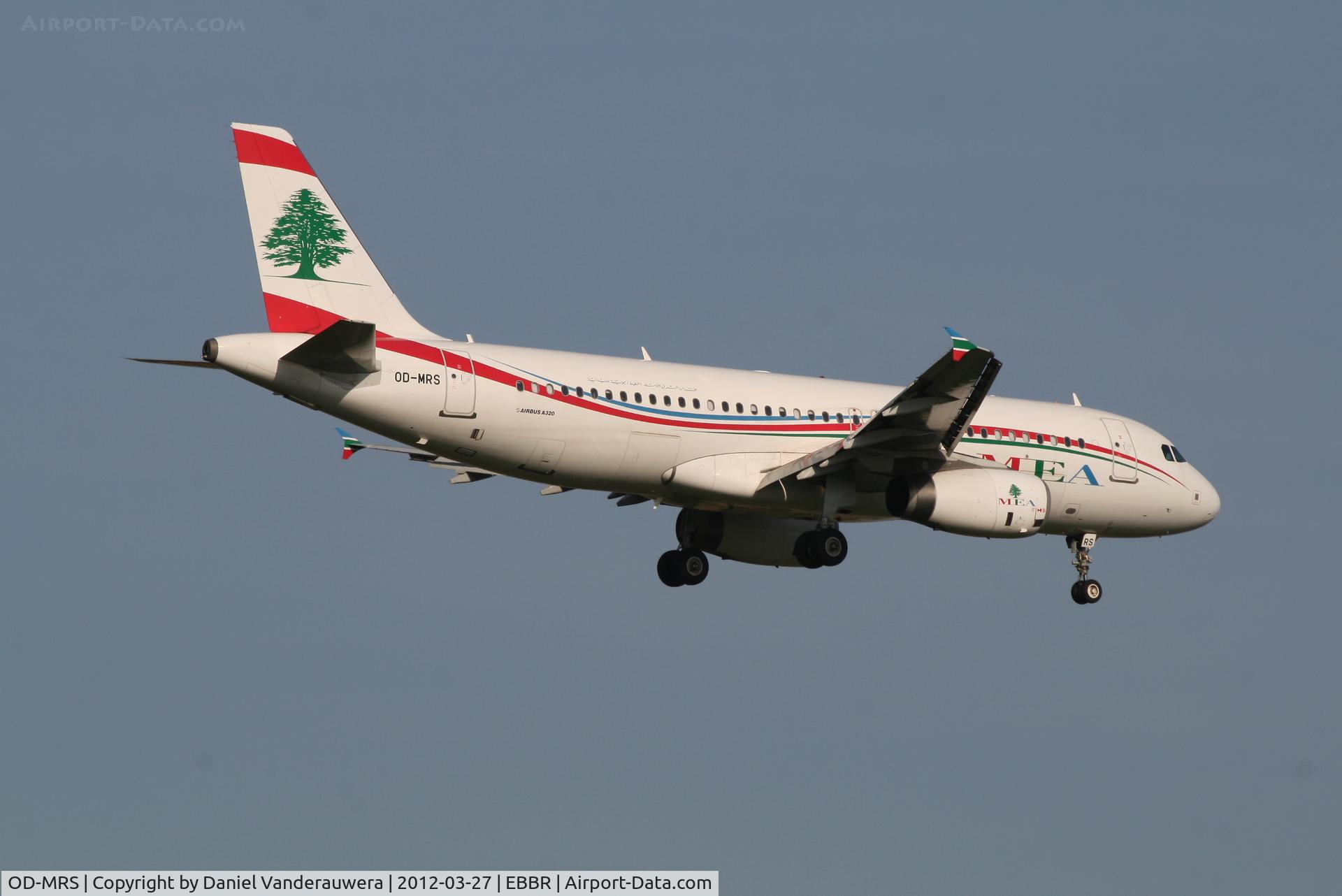 OD-MRS, 2009 Airbus A320-232 C/N 3804, Flight ME215 is descending to RWY 02