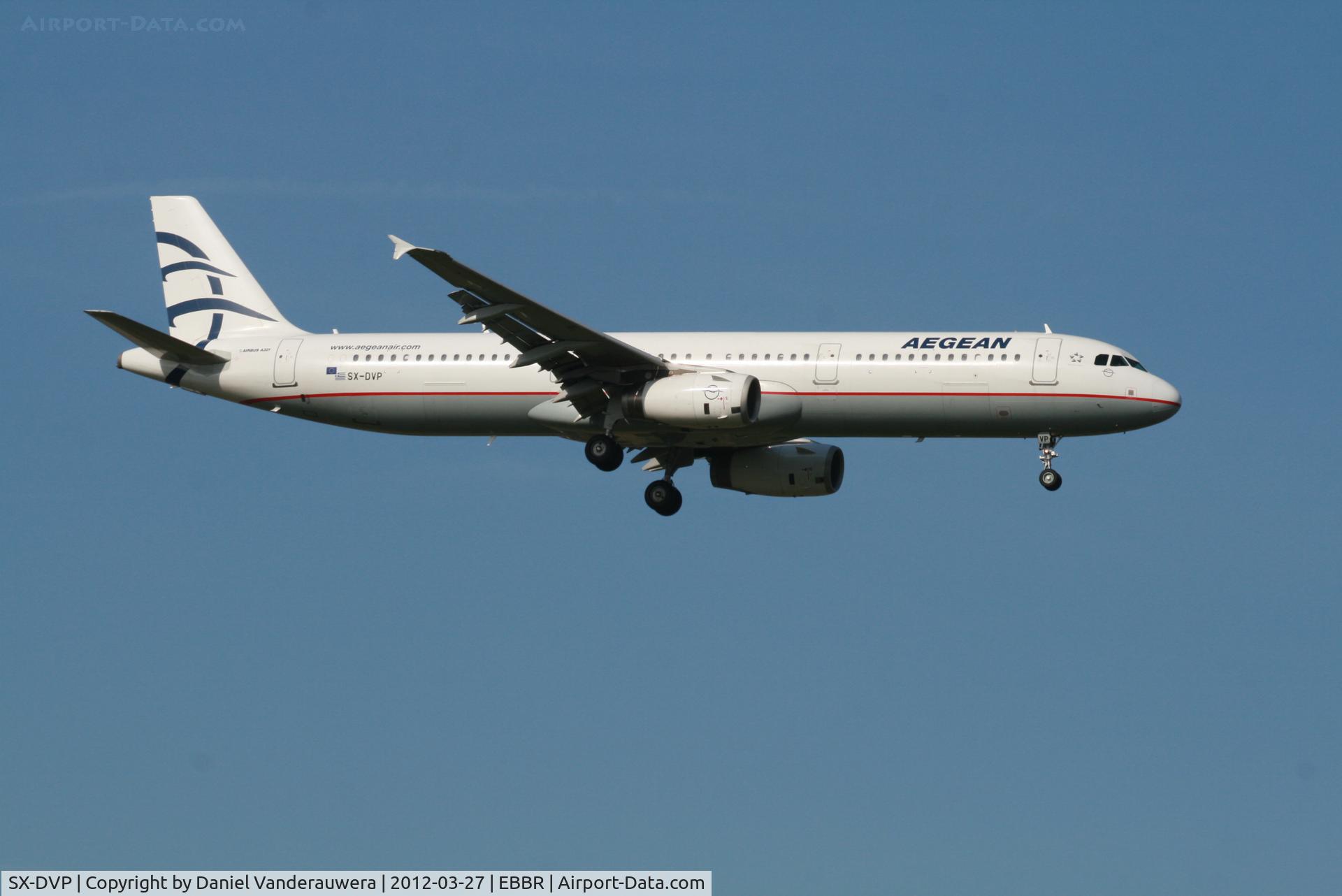 SX-DVP, 2008 Airbus A321-232 C/N 3527, Arrival of flight A3 620 to rwy 02