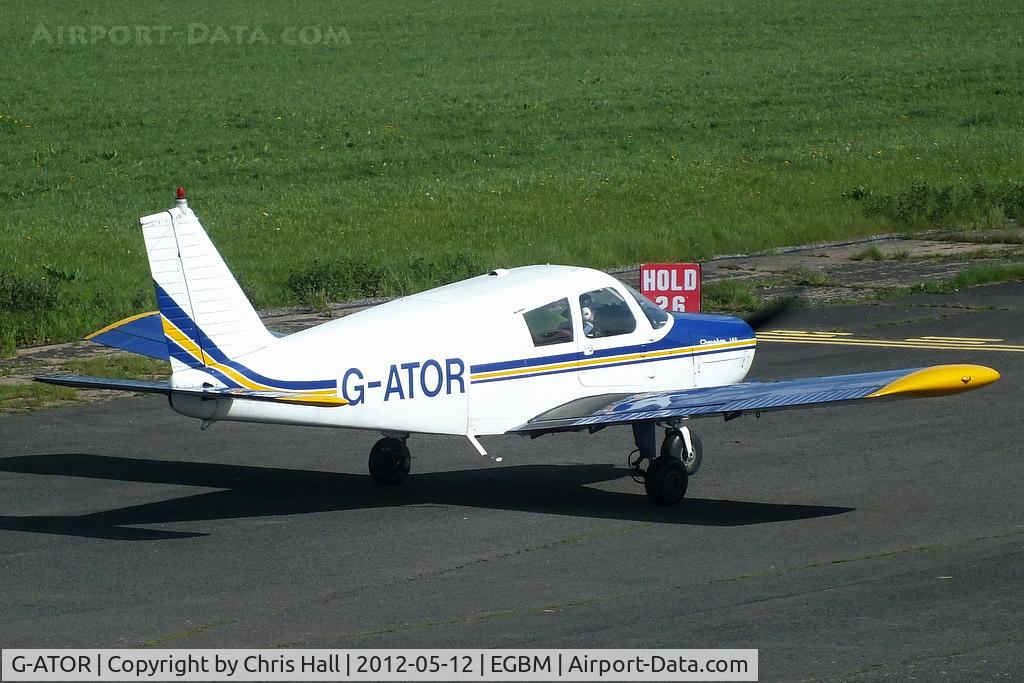 G-ATOR, 1966 Piper PA-28-140 Cherokee C/N 28-21696, visitor from Shobdon