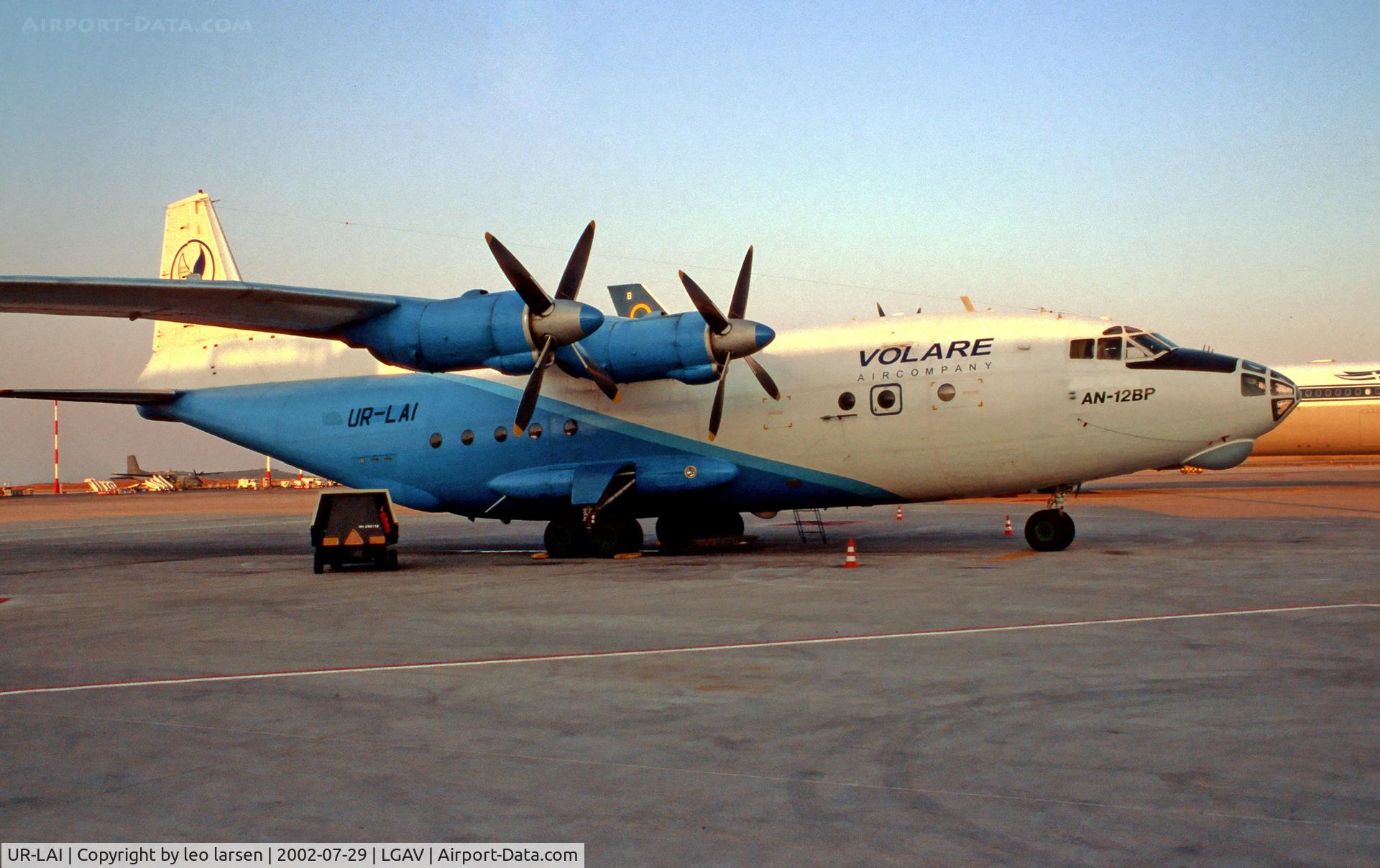 UR-LAI, 1968 Antonov An-12BP C/N 8345505, Athens 29.7.02