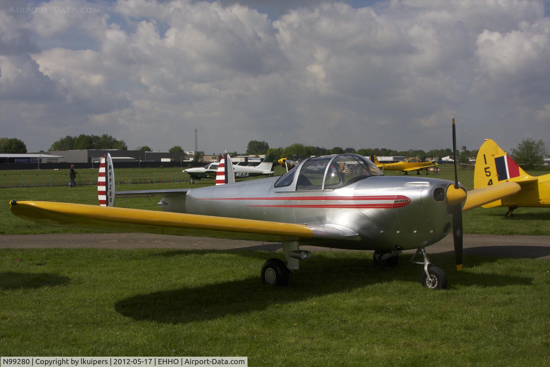 N99280, 1946 Erco 415C Ercoupe C/N 1903, At Wings and Wheels at Hoogeveen Airfield on Ascension Day 2012