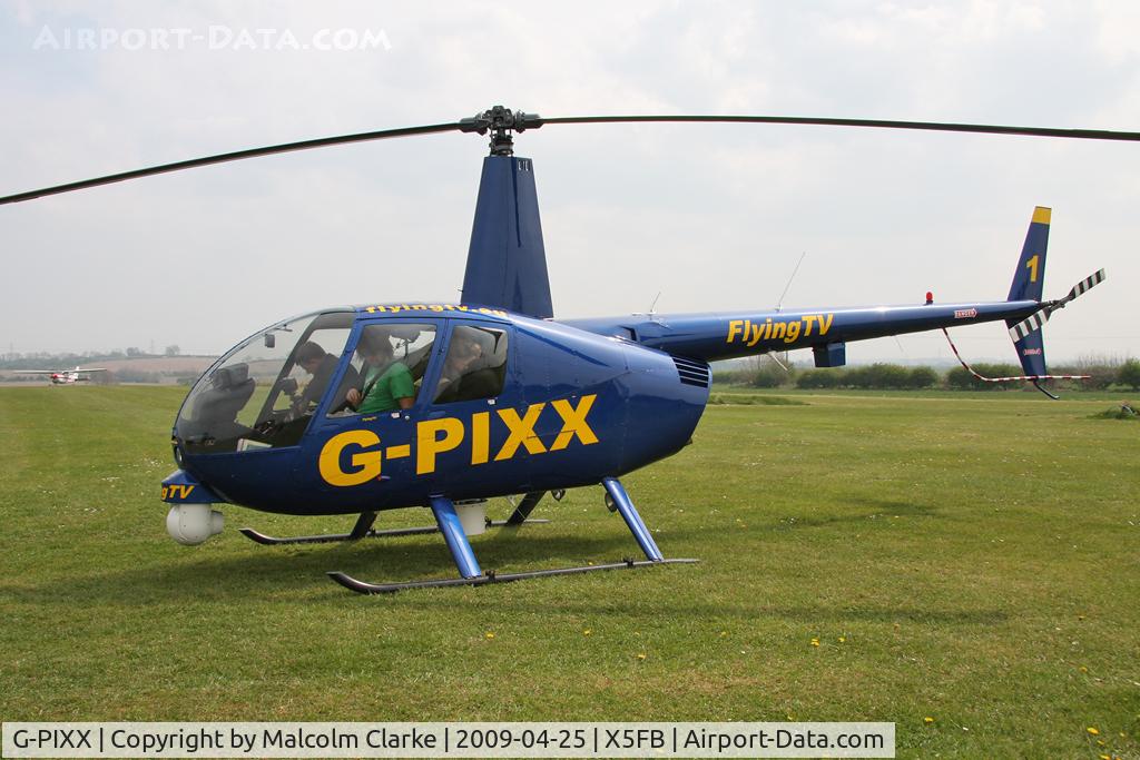 G-PIXX, 2004 Robinson R44 Raven II C/N 10263, Robinson R44 II, Fishburn Airfield, April 2009.