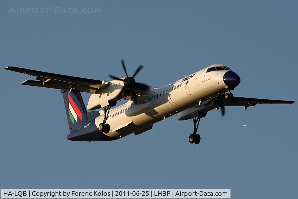 HA-LQB, 2001 De Havilland Canada DHC-8-402Q Dash 8 C/N 4057, Ferihegy