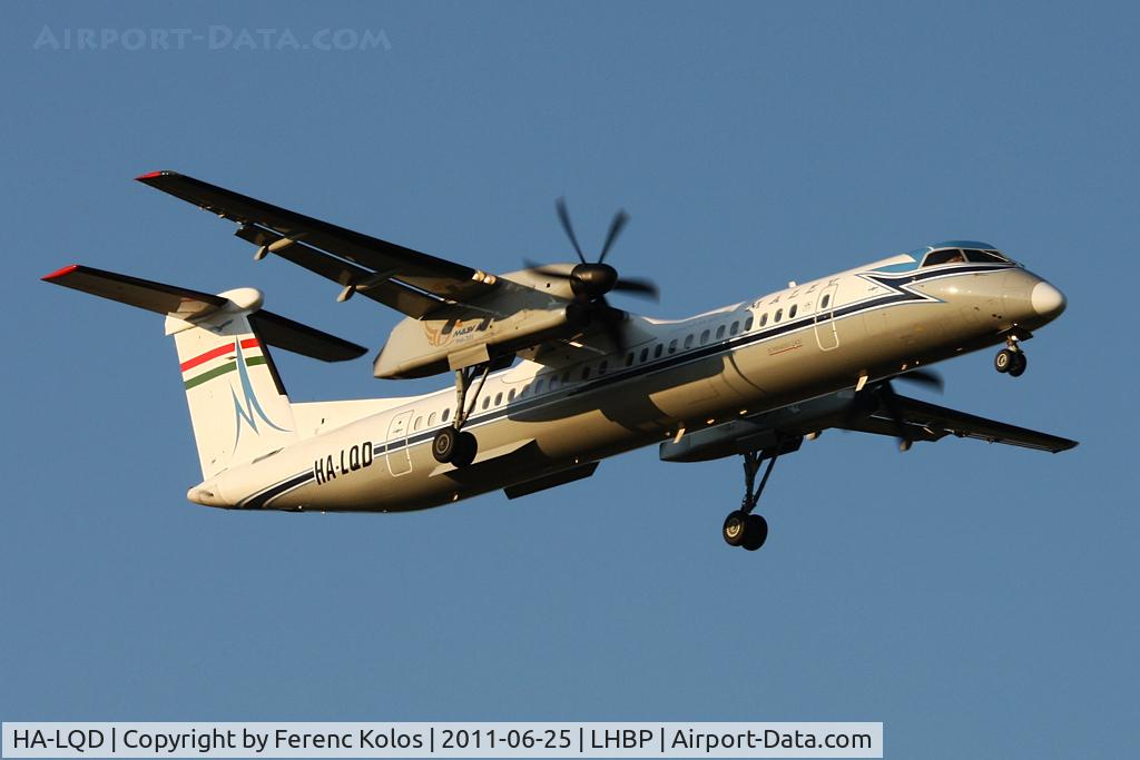 HA-LQD, 2002 De Havilland Canada DHC-8-402Q Dash 8 C/N 4063, Ferihegy