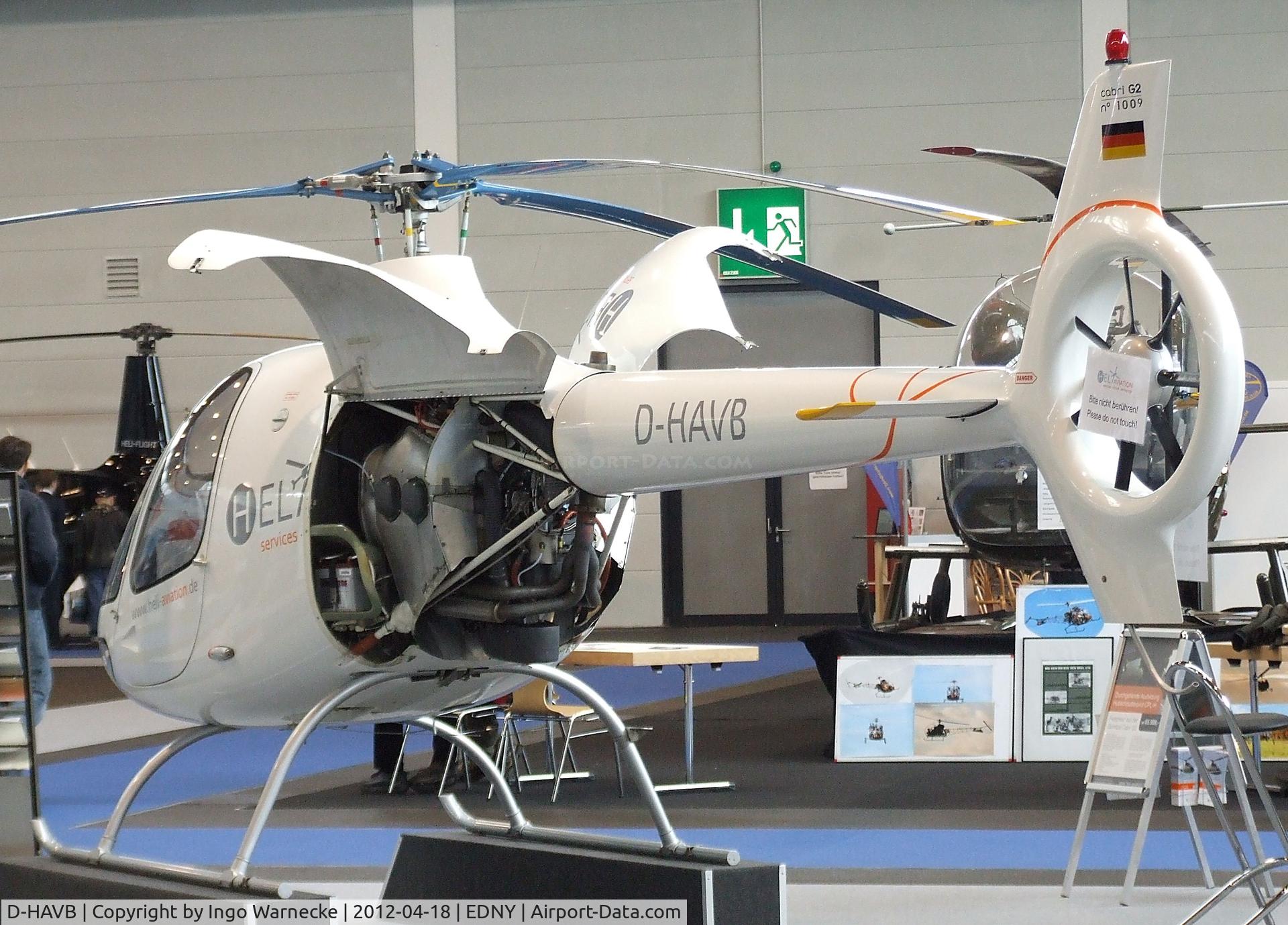 D-HAVB, Guimbal Cabri G2 C/N 1009, Guimbal Cabri  G2 at the AERO 2012, Friedrichshafen