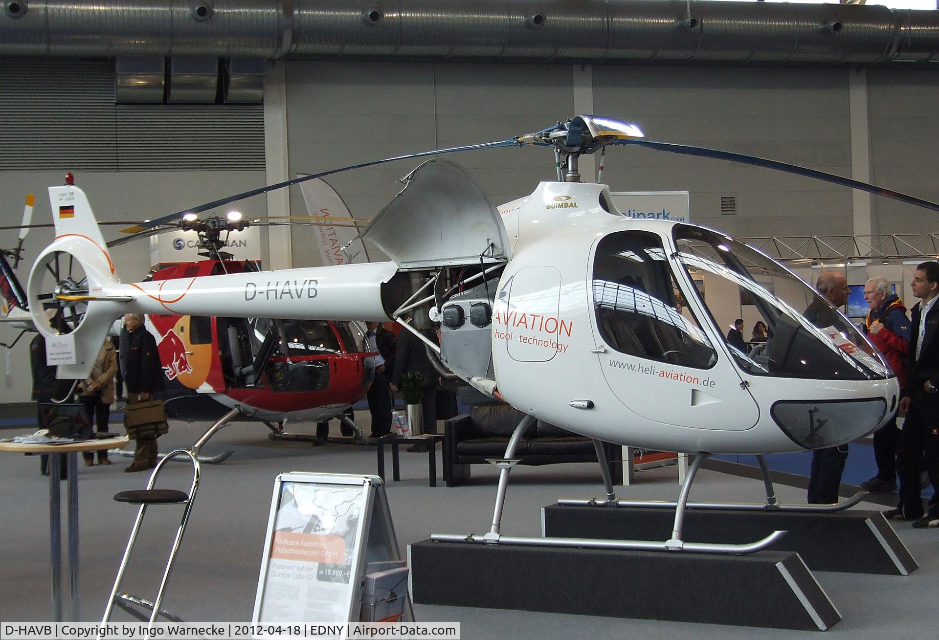 D-HAVB, Guimbal Cabri G2 C/N 1009, Guimbal Cabri  G2 at the AERO 2012, Friedrichshafen