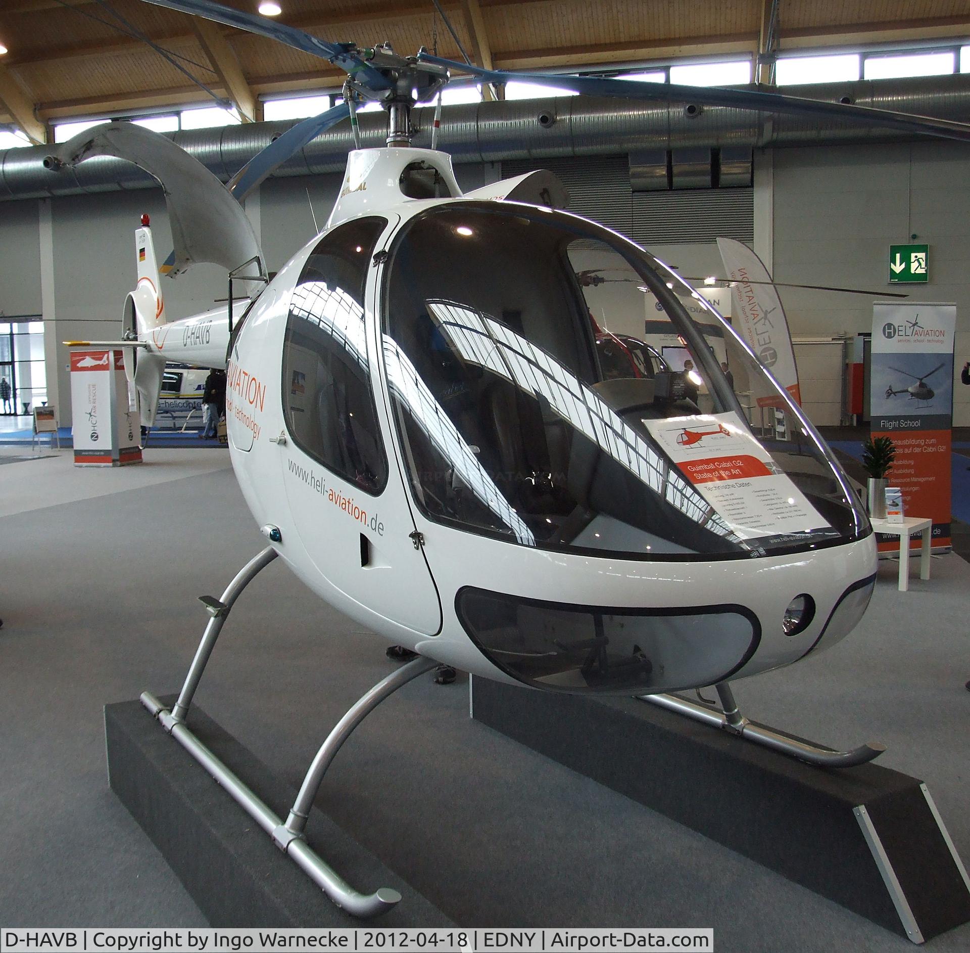 D-HAVB, Guimbal Cabri G2 C/N 1009, Guimbal Cabri  G2 at the AERO 2012, Friedrichshafen