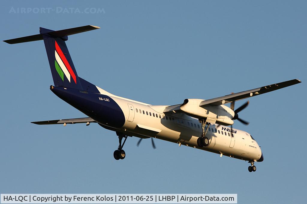 HA-LQC, 2002 De Havilland Canada DHC-8-402Q Dash 8 C/N 4062, Ferihegy