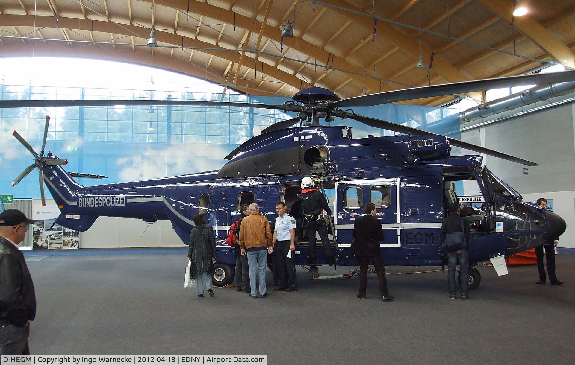 D-HEGM, Eurocopter AS-332L-1 Super Puma C/N 2774, Aerospatiale AS.332L1 Super Puma of the German federal police (Bundespolizei) at the AERO 2012, Friedrichshafen
