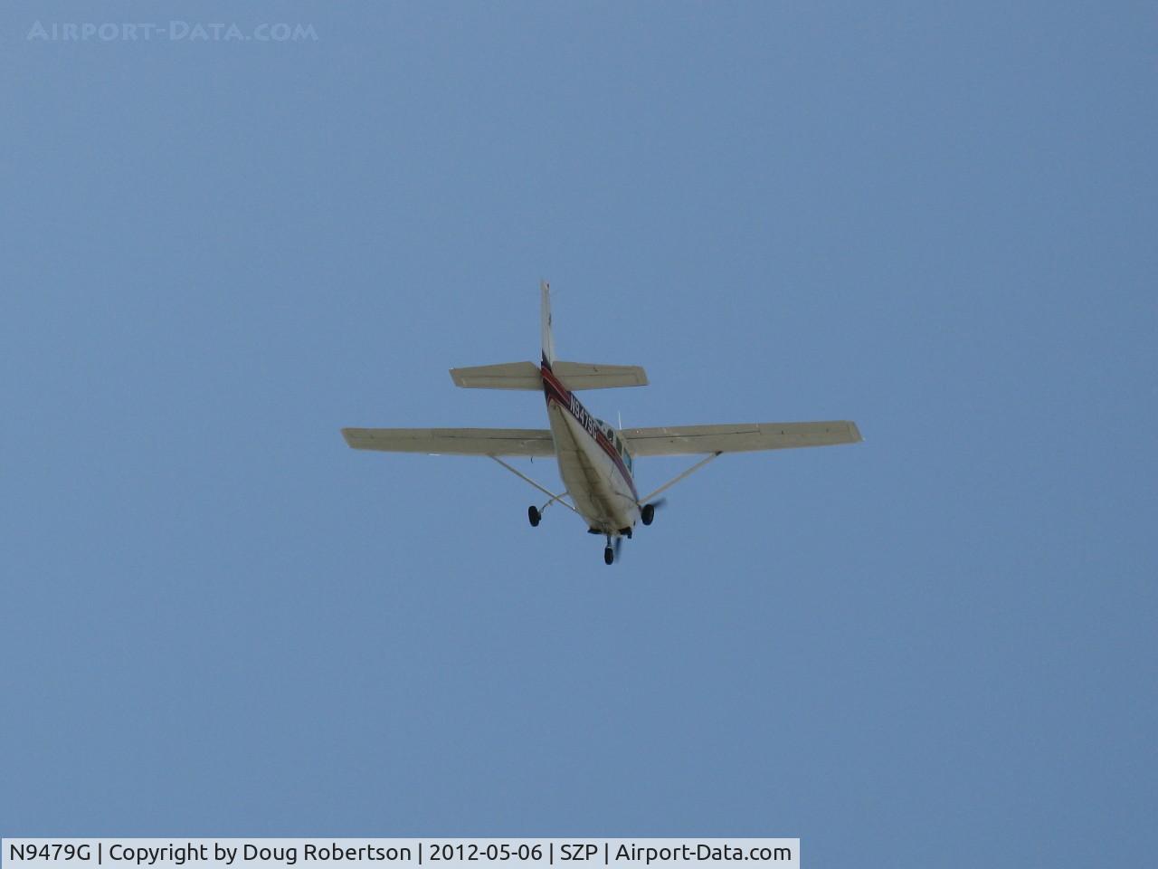 N9479G, 1971 Cessna TU206E C/N U20601679, 1971 Cessna TU206E TURBO STATIONAIR, Continental TSIO-520-C 285 Hp, takeoff climb Rwy 22